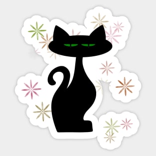 Modern cat Sticker